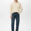 Sweat-shirt en coton coupe classique avec fermeture éclair