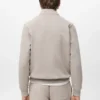 Sweat-shirt en coton coupe classique avec fermeture éclair