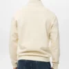 Sweat-shirt en coton coupe classique avec fermeture éclair
