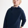 Sweat-shirt en coton entrelacé