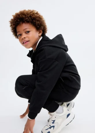 Sweat-shirt en coton entrelacé