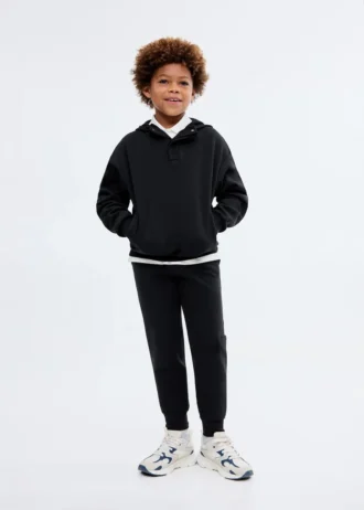 Sweat-shirt en coton entrelacé