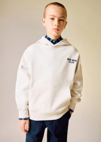 Sweat-shirt en coton imprimé