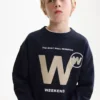 Sweat-shirt en coton imprimé