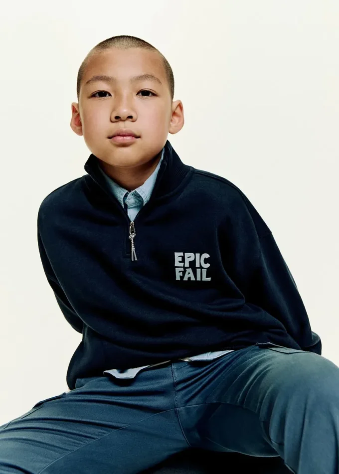 Sweat-shirt en coton imprimé Sweat-shirt en coton imprimé