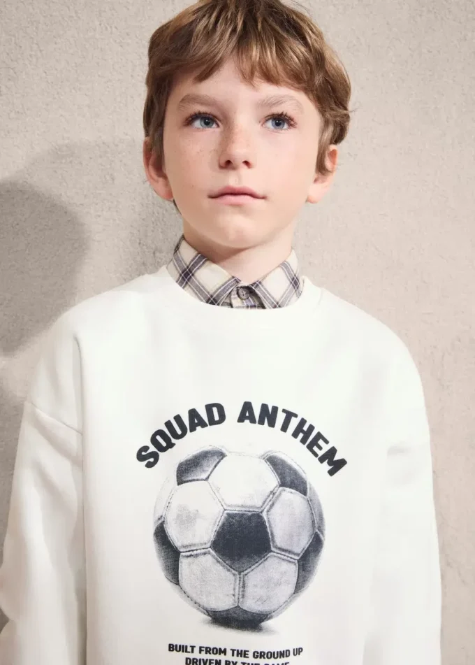 Sweat-shirt en coton imprimé Sweat-shirt en coton imprimé