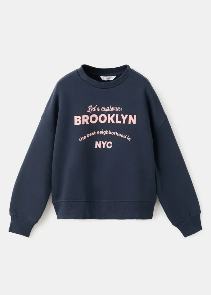 Sweat-shirt en coton imprimé Sweat-shirt en coton imprimé