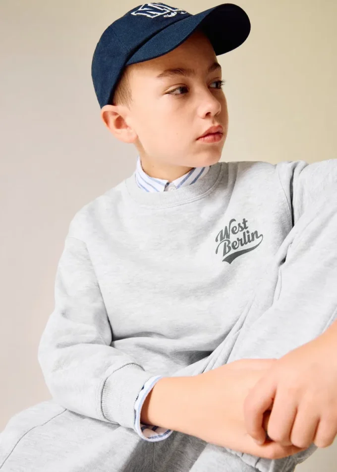 Sweat-shirt en coton imprimé Sweat-shirt en coton imprimé