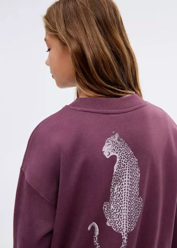 Sweat-shirt en coton imprimé Sweat-shirt en coton imprimé