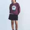 Sweat-shirt en coton imprimé Sweat-shirt en coton imprimé