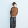Sweat-shirt en coton imprimé
