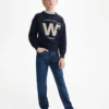 Sweat-shirt en coton imprimé