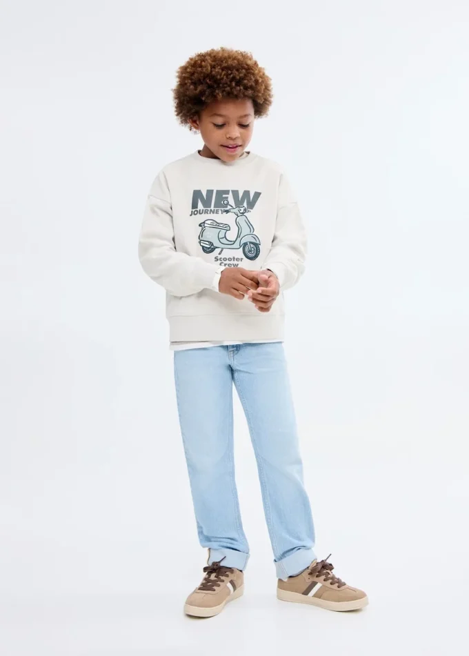 Sweat-shirt en coton imprimé Sweat-shirt en coton imprimé