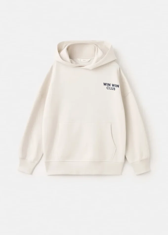 Sweat-shirt en coton imprimé