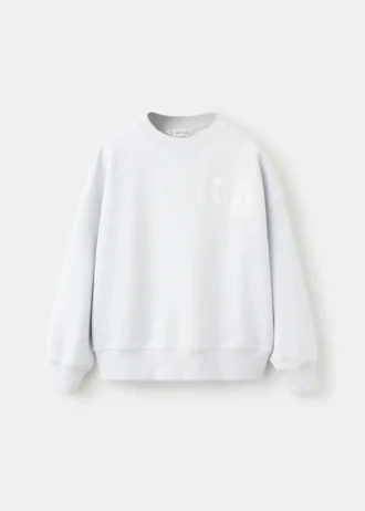 Sweat-shirt en coton imprimé