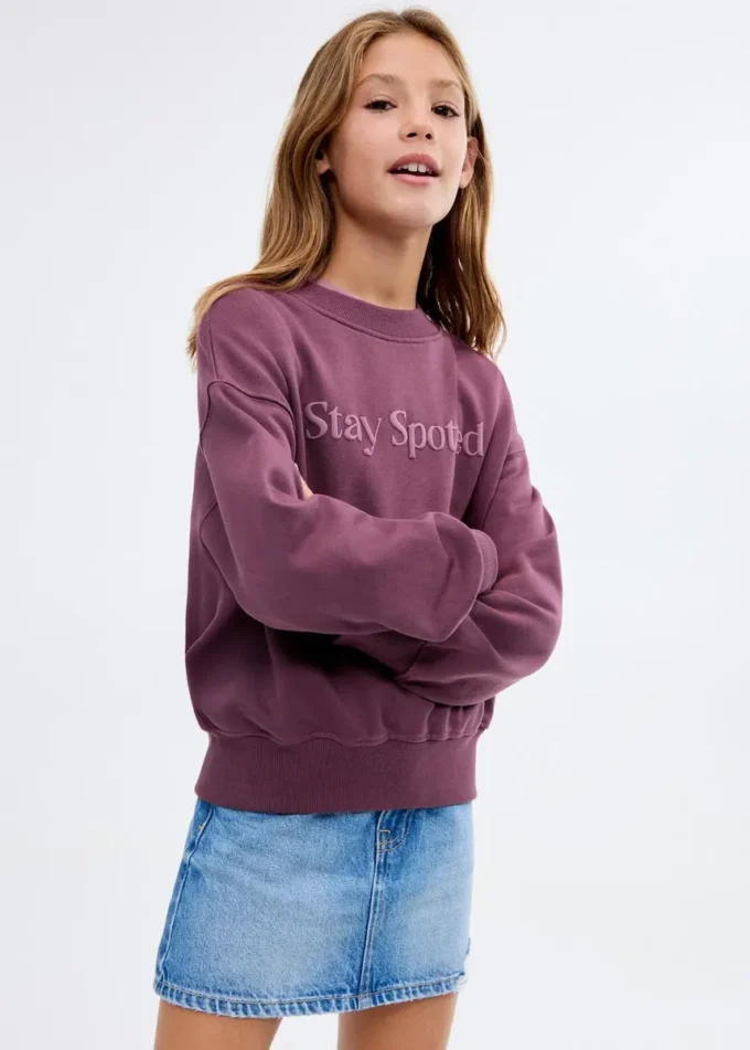 Sweat-shirt en coton imprimé Sweat-shirt en coton imprimé