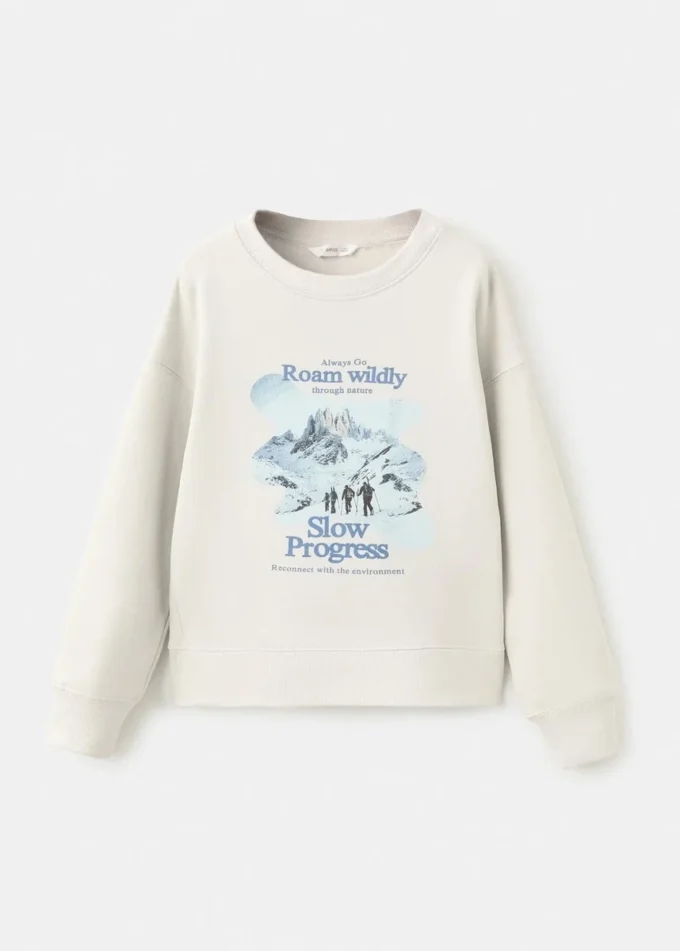 Sweat-shirt en coton imprimé Sweat-shirt en coton imprimé