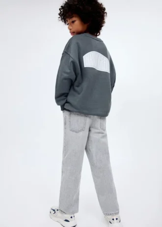 Sweat-shirt en coton imprimé