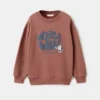 Sweat-shirt en coton imprimé