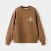 Sweat-shirt en coton imprimé