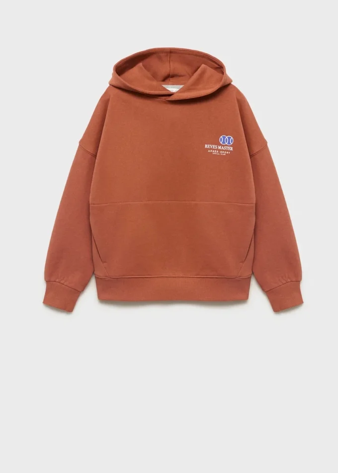 Sweat-shirt en coton imprimé