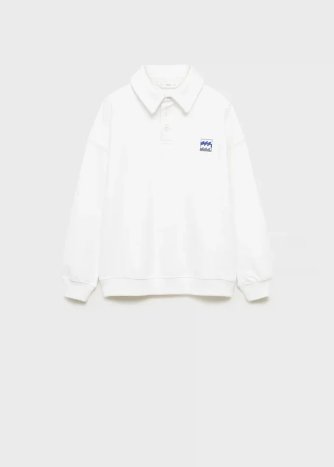 Sweat-shirt en coton imprimé