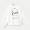 Sweat-shirt en coton imprimé Sweat-shirt en coton imprimé