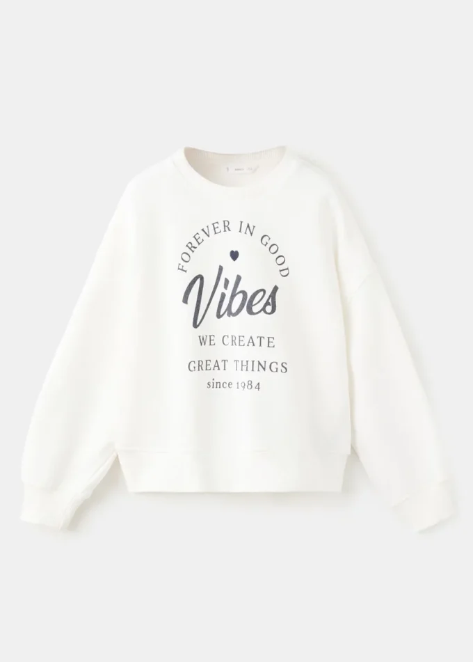 Sweat-shirt en coton imprimé Sweat-shirt en coton imprimé