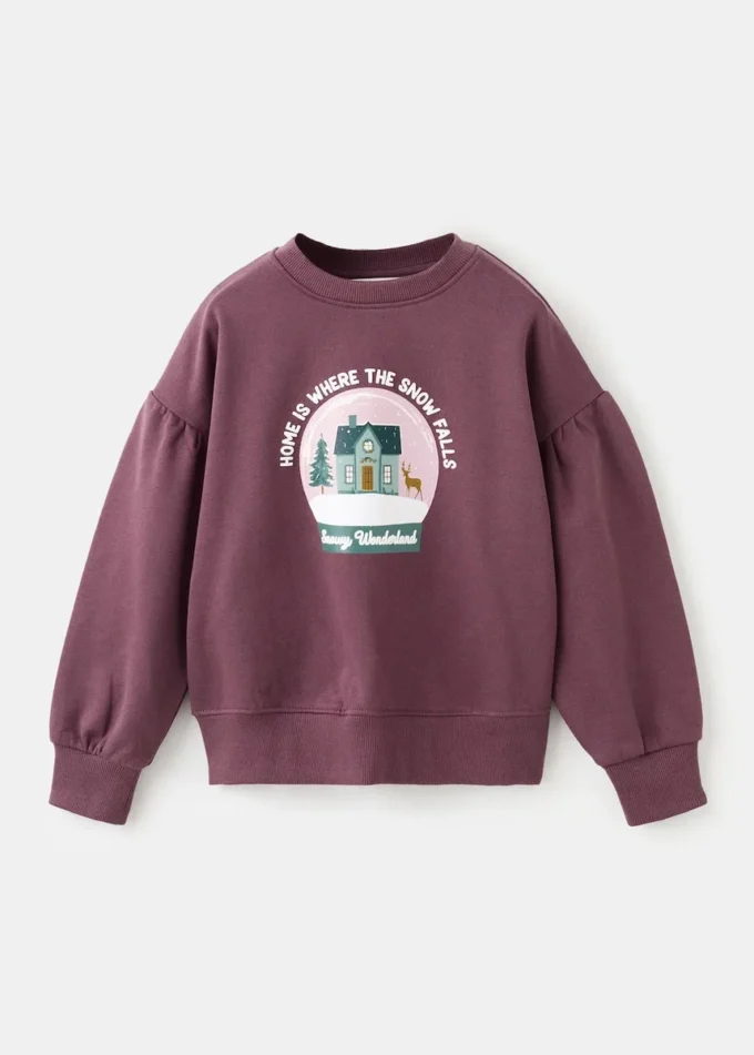 Sweat-shirt en coton imprimé Sweat-shirt en coton imprimé