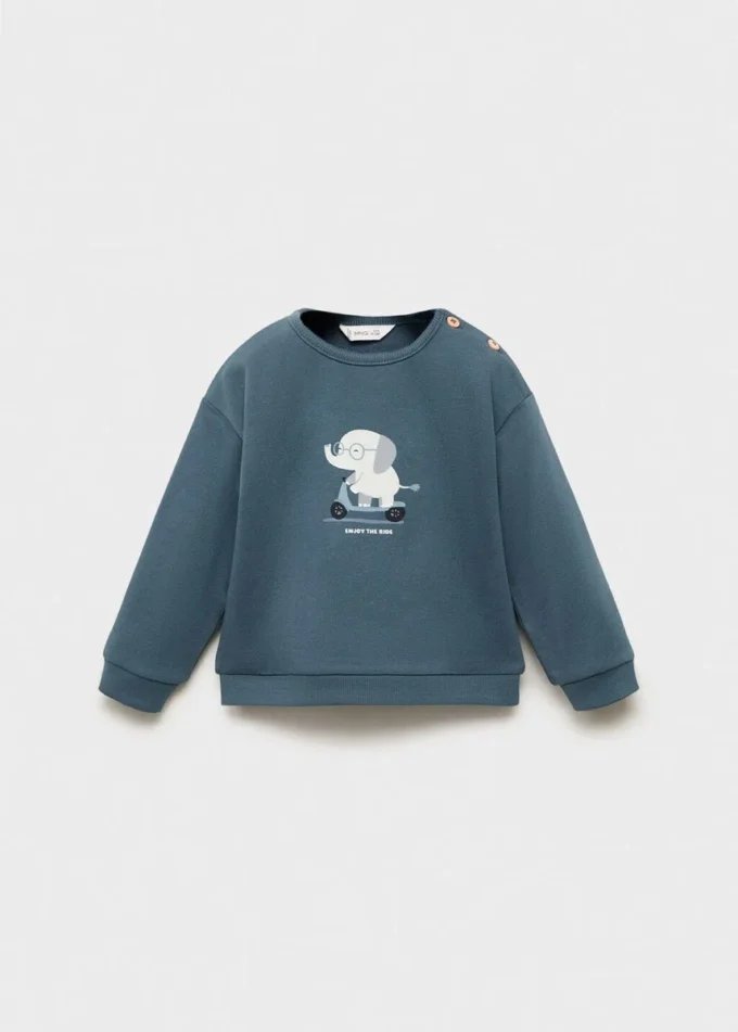 Sweat-shirt en coton imprimé Sweat-shirt en coton imprimé