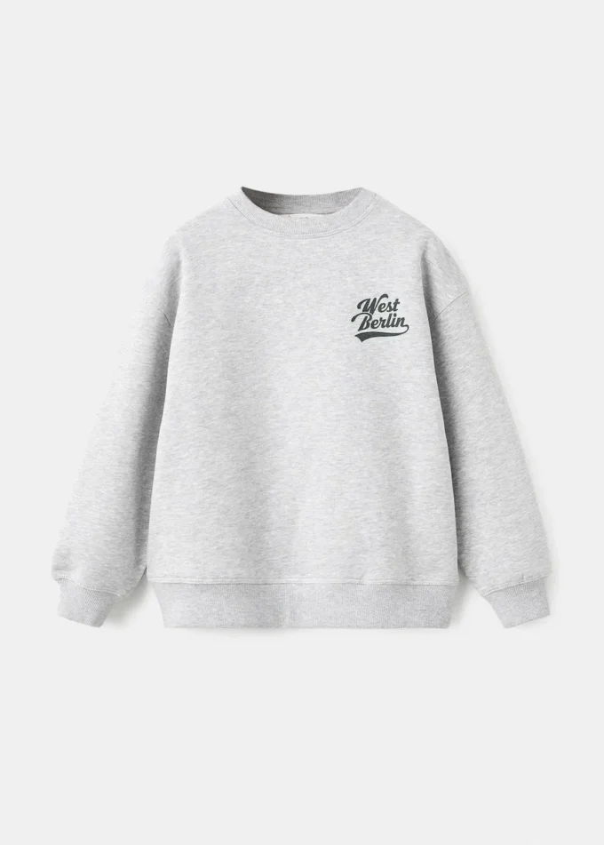 Sweat-shirt en coton imprimé Sweat-shirt en coton imprimé