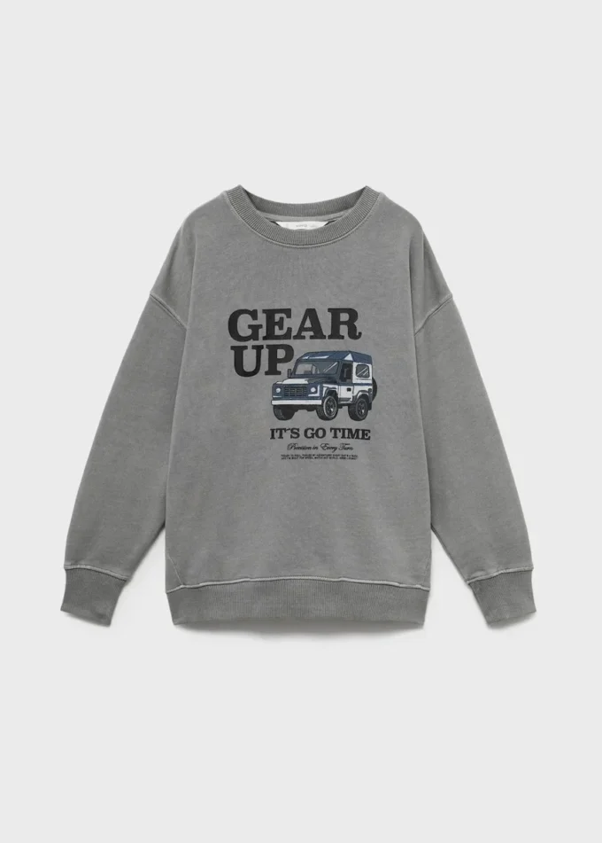 Sweat-shirt en coton imprimé Sweat-shirt en coton imprimé