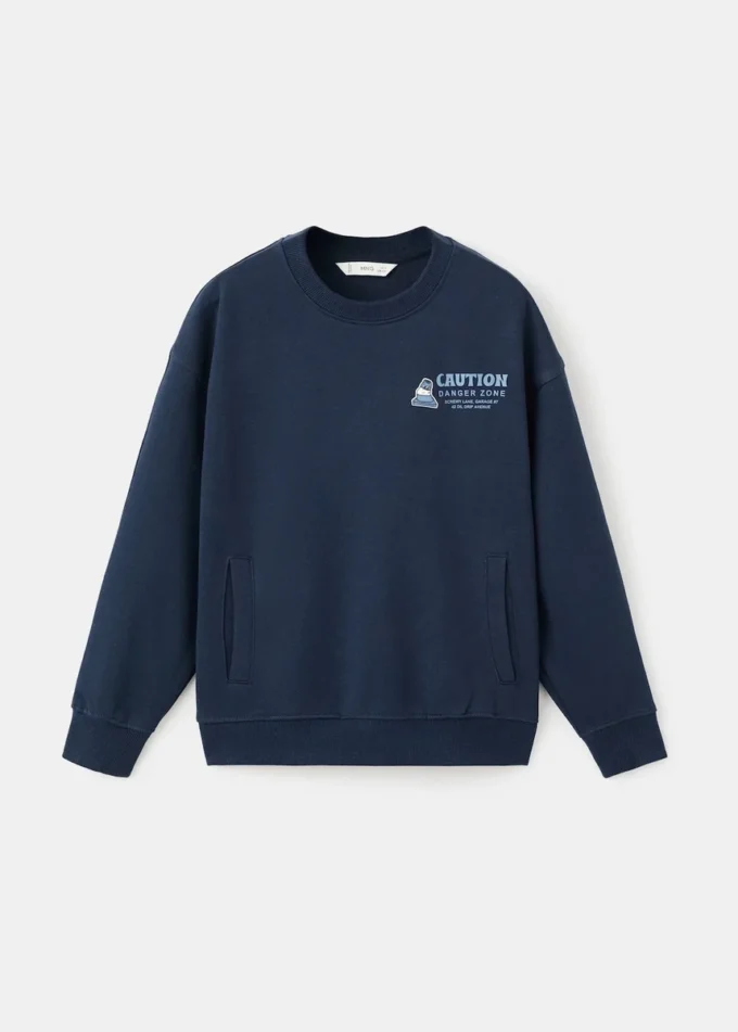 Sweat-shirt en coton imprimé Sweat-shirt en coton imprimé