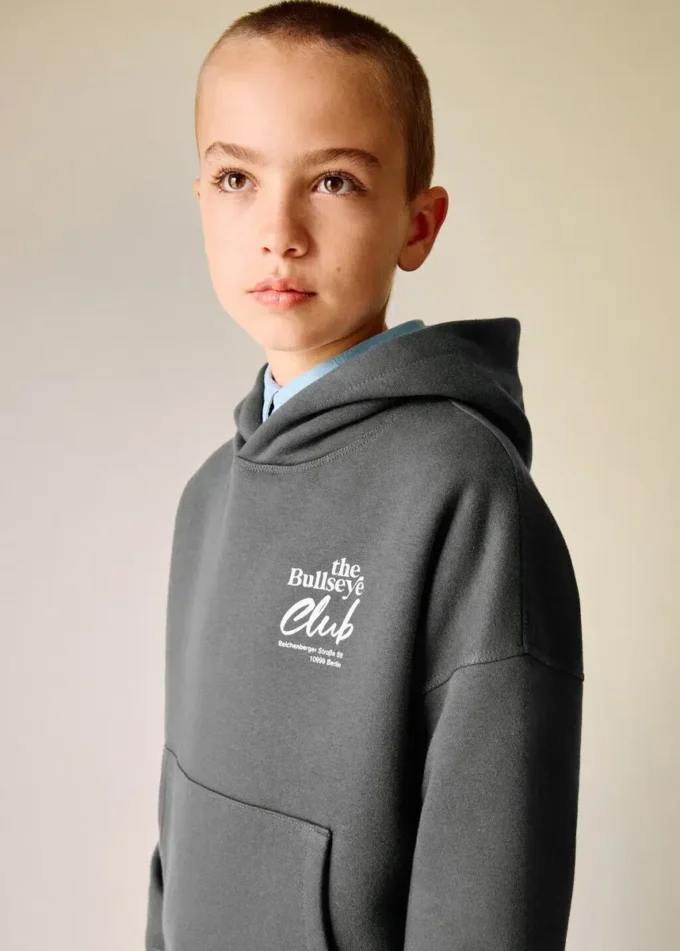 Sweat-shirt en coton imprimé