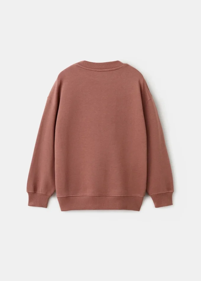 Sweat-shirt en coton imprimé