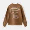 Sweat-shirt en coton imprimé
