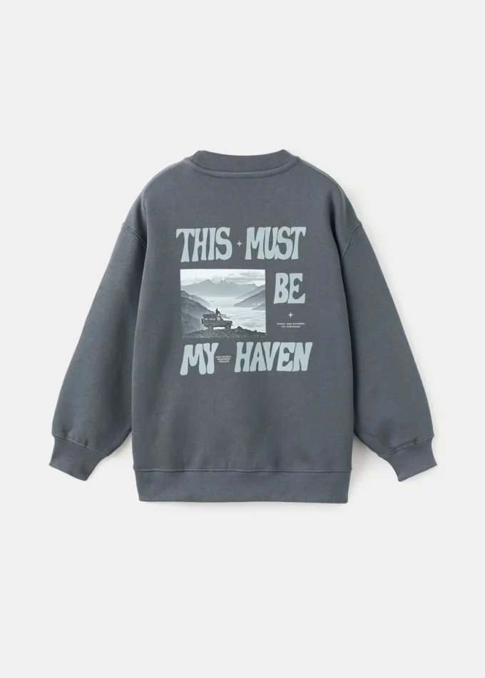 Sweat-shirt en coton imprimé Sweat-shirt en coton imprimé
