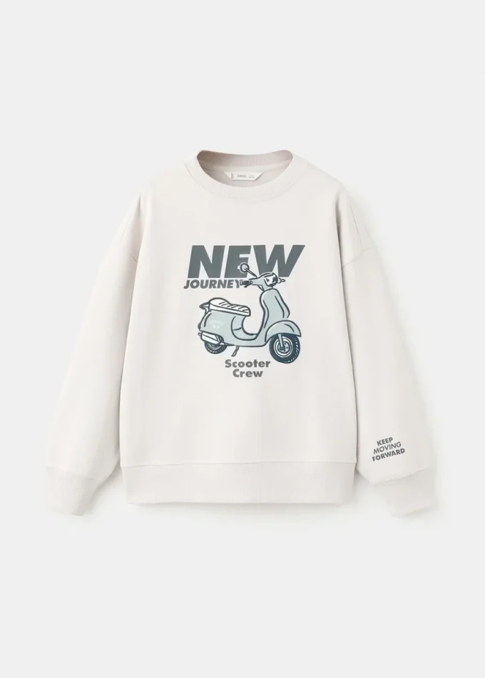 Sweat-shirt en coton imprimé Sweat-shirt en coton imprimé