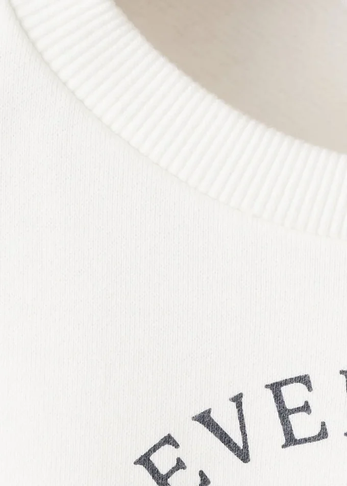 Sweat-shirt en coton imprimé Sweat-shirt en coton imprimé