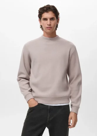 Sweat-shirt en maille coupe classique