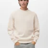 Sweat-shirt en maille coupe classique