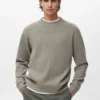 Sweat-shirt en maille coupe classique