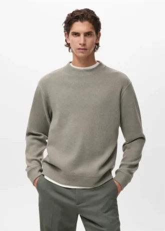 Sweat-shirt en maille coupe classique
