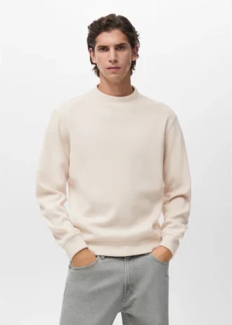 Sweat-shirt en maille coupe classique
