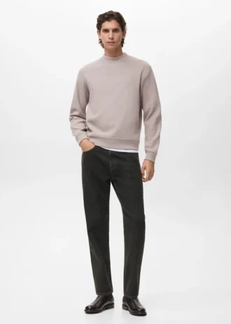 Sweat-shirt en maille coupe classique