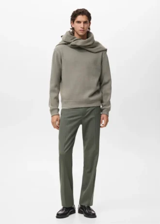 Sweat-shirt en maille coupe classique