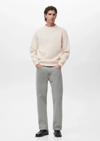 Sweat-shirt en maille coupe classique