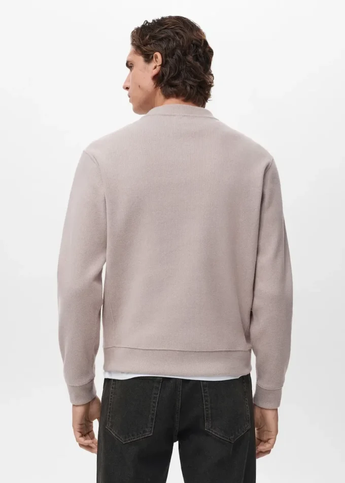 Sweat-shirt en maille coupe classique