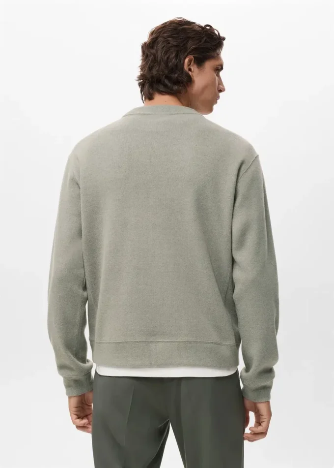 Sweat-shirt en maille coupe classique
