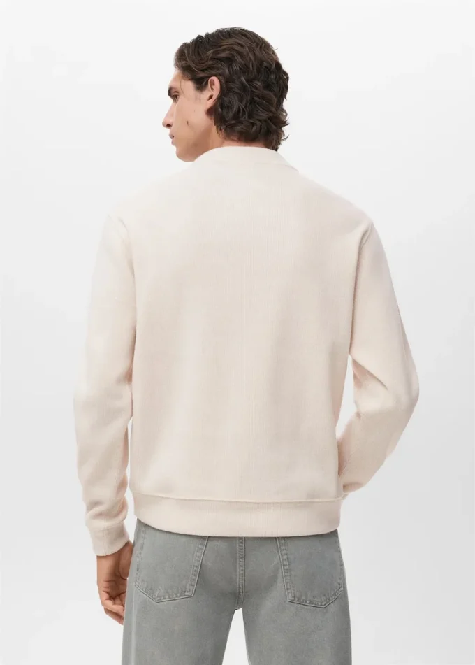 Sweat-shirt en maille coupe classique